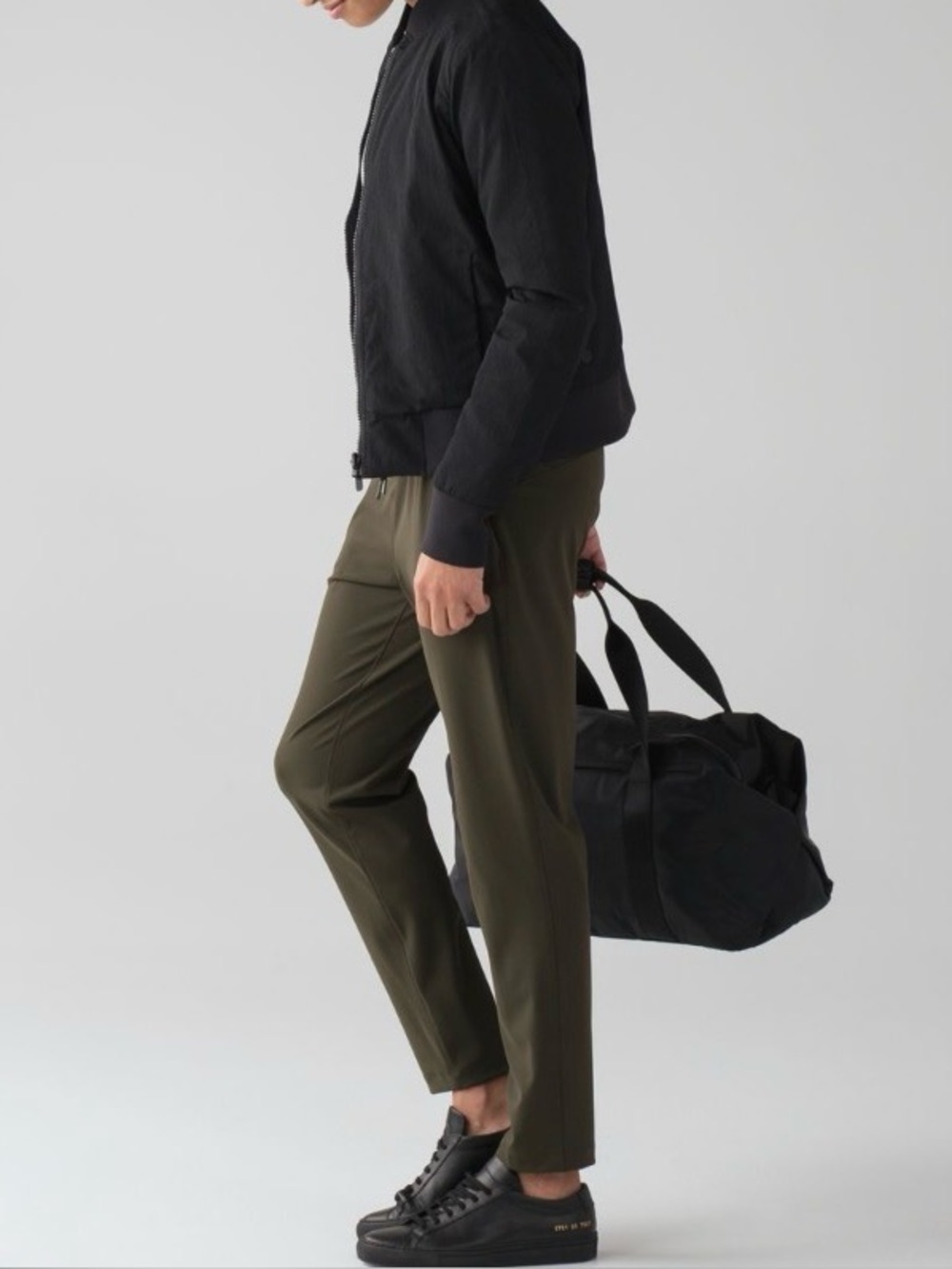 Lululemon Women's On The Fly Olive Green Drawstring Pants Size 4 Stretch